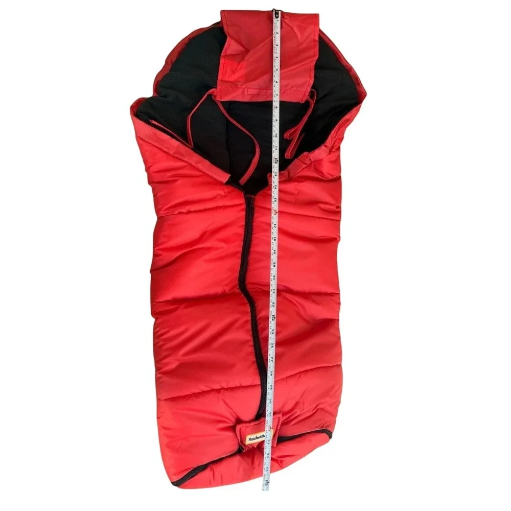 Rocket Baby The Stroller Bag Footmuff Igloo Zipper Waterproof Polyester Red Lava